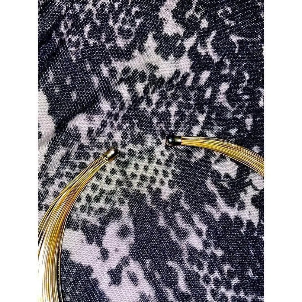 1960’s Mixed Metal Collar Choker Necklace - Picture 3 of 9